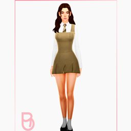 Woman Korean Uniform - So Won Long - Version 4