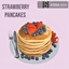 Strawberry pancakes logo