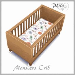 Cute Monsters Nursery Crib