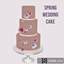 Spring wedding cake logo