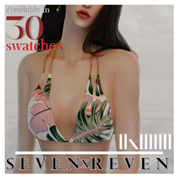 Chain Linked Strap Cut Out Style Bikini Tops