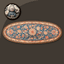 HQ Classic Flower Oval Dance Rug #2 Samtuse963 logo