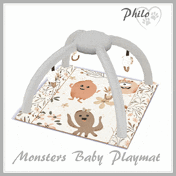Cute Monsters Nursery Baby Playmat