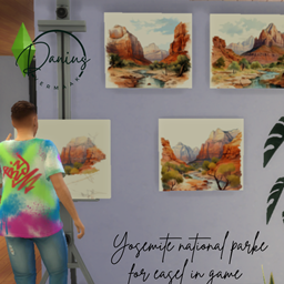 Danius Yosemite National park art for easel - Basegame compatible logo
