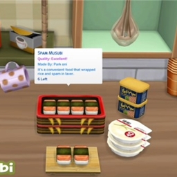 Musubi de jamón de Oni Traducido al español by LizzySims - The Sims 4 ...