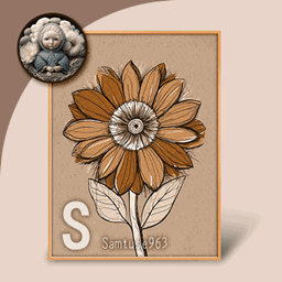 HQ Small Table Painting Flowers Color Sketch #1 Samtuse963