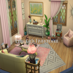 CuteGirlyLivingroom - The Sims 4 Rooms / Lots - CurseForge