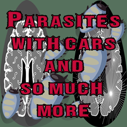 Parasites with cars and so much more logo