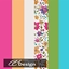 Colorful flowers on a white background logo