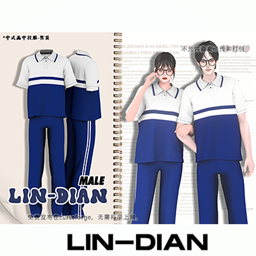 LIN-DIAN Boys high school uniform logo