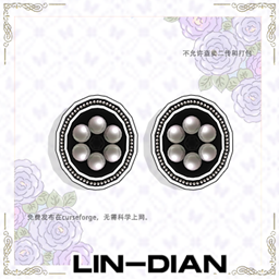 LIN-DIAN French pearl earrings logo