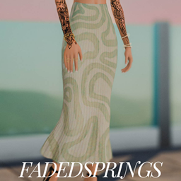 Bodycon Cutout Skirt Recolour project image