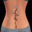 Flower of Peace Female lower back logo
